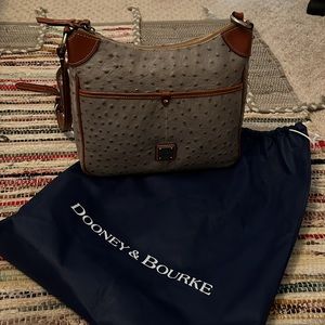 COPY - Dooney & Burke Gray and Brown Textured Bag